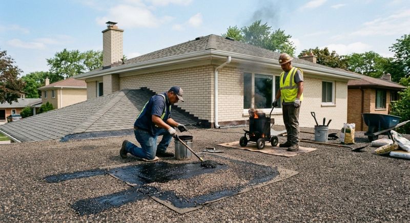 Tar Roof Repair in Harvey, IL