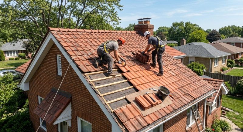 Tile Roof Repair in Hobart, IN