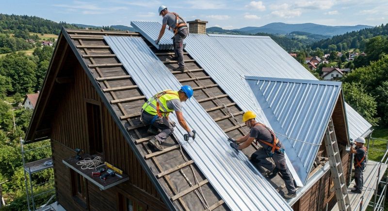 Tin Roof Installation in Steger, IL