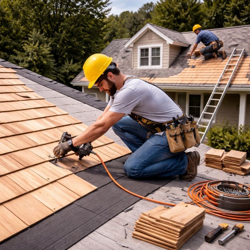 Wood Roofing Installation in Orland Park, IL