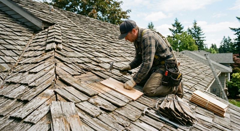 Wood Shake Roof Repair in Gary, IN