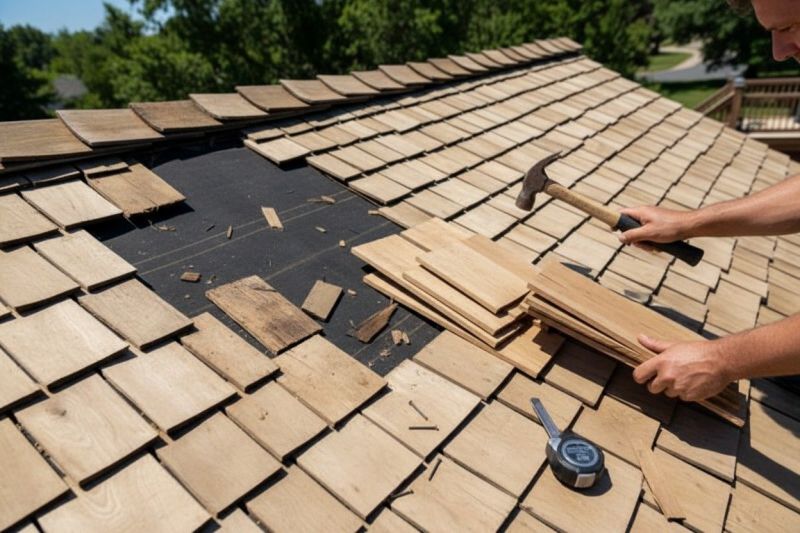 Wood Shake Roof Repair in Gary, IN