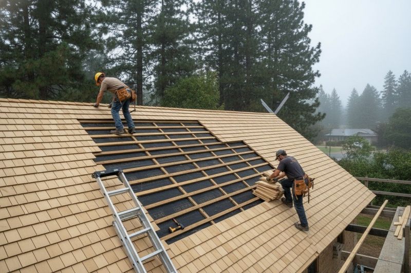 Wood Shake Roof Repair in Munster, IN
