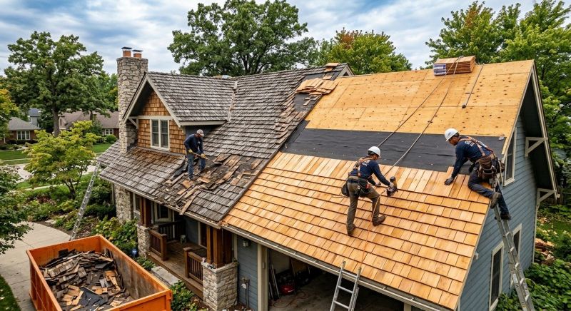 Wood Shake Roof Replacement in Gary, IN